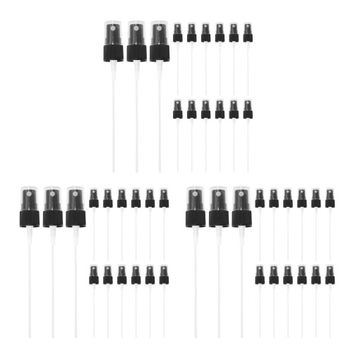 45Pcs Compact Black Replacement Spray Heads Mist Sprayer for Cosmetics 2