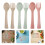 3Sets Kids Tableware Fork Spoon Set Wheat Straw Fiber Assorted Colors 10