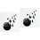 2Pcs Removable Black Acrylic Mirror Wall Clock DIY Decal Stickers 3