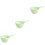 3Pcs Plastic Water Dipper Green Wide Handle for Kitchen Bath 4
