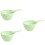 3Pcs Plastic Water Dipper Green Wide Handle for Kitchen Bath 6