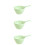 3Pcs Plastic Water Dipper Green Wide Handle for Kitchen Bath 7