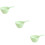 3Pcs Plastic Water Dipper Green Wide Handle for Kitchen Bath 8