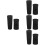 4Ensembles Microphone Silicone Noire Manche Pour Micro Sans Fil 7