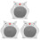3Pcs White Ceramic Pet Hamster Hideout Safe Resting Nest 5