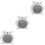 3Pcs White Ceramic Pet Hamster Hideout Safe Resting Nest 6