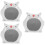3Pcs White Ceramic Pet Hamster Hideout Safe Resting Nest 8