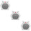 3Pcs White Ceramic Pet Hamster Hideout Safe Resting Nest 10
