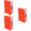3Pièces Planificateur 2024 Orange PU Pour Notes 7