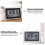 1Set Multi-Function Silver Alarm Clock ABS Indoor Thermometer Digital 5