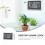 1Set Multi-Function Silver Alarm Clock ABS Indoor Thermometer Digital 6
