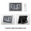 1Set Multi-Function Silver Alarm Clock ABS Indoor Thermometer Digital 9