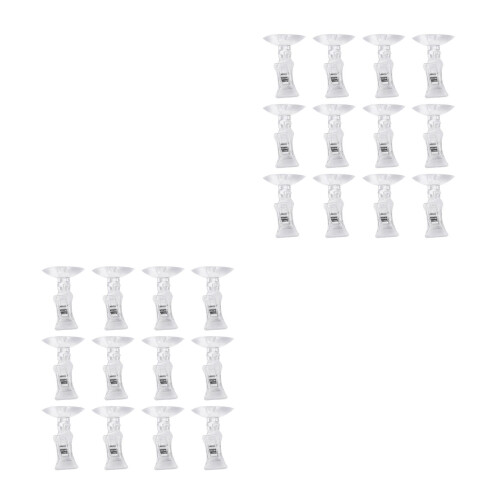 24Pièces Clips Professionnels Pour Aquarium Ventouse Transparent Ps 2
