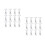 24Pièces Clips Professionnels Pour Aquarium Ventouse Transparent Ps 8
