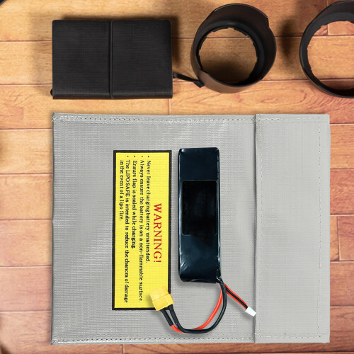 4Pcs Red Durable Lipo Fireproof Bags Battery Charge Protection 2