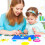 12Pcs Assorted Color Handmade Plastic Boards Kid Base for Clay Craft 2