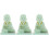 3Pièces Statue Solaire Mini Vert Décor Intérieur 6