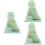 3Pièces Statue Solaire Mini Vert Décor Intérieur 8