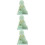 3Pièces Statue Solaire Mini Vert Décor Intérieur 9