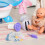12Paires Décoratives Multicolores Pour Poupées Miniatures 4