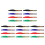 20Pièces Carpinterie Polyvalent Avec Pointe Fine Couleurs 11