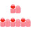 8Pcs Pink Storage Box Portable Steam Cleaner Durable PP 2