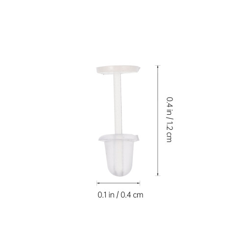 600 Pcs Silicone Earring Studs For Diy Ear Plug Making 1