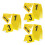 45Pièces Marqueurs De Preuves Jaunes Multi-Usage Stables 11