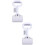 2Sets Practical White Dog Poop Scooper Plastic Picker with Bags 3