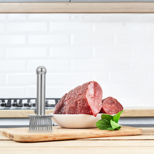 1Pc Kitchen Stainless Steel Meat Tenderizer Needle Pork Beef Tool 2