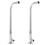 2Pcs Wall Shower Arm Replacement Silver Stainless Steel for Bathroom 3