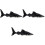 3Pièces Jouets Modèles Requins Baleines Pour Apprentissage 3