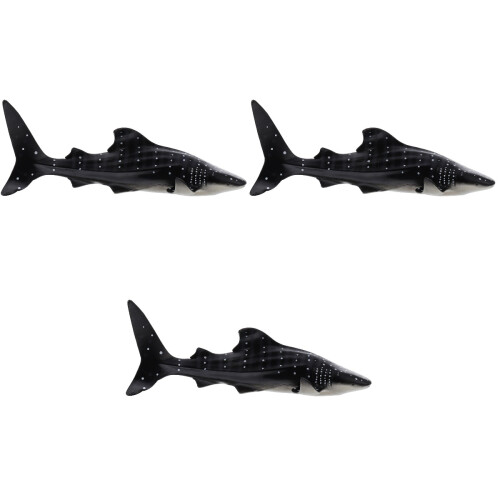 3Pièces Jouets Modèles Requins Baleines Pour Apprentissage 2