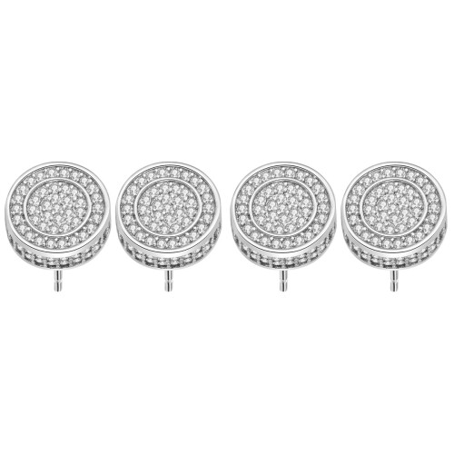 2Paires Métal Argent Accessoires Chic Et Polyvalents 2