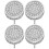 2Paires Métal Argent Accessoires Chic Et Polyvalents 7
