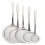 15Pcs Practical Silver Baking Sieve Kitchen Strainer for Fried Chicken 2
