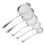 15Pcs Practical Silver Baking Sieve Kitchen Strainer for Fried Chicken 11