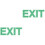 2St Exit Sticker Fluorescerend Groen Decoratief & Praktisch 2