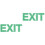2St Exit Sticker Fluorescerend Groen Decoratief & Praktisch 3