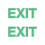 2St Exit Sticker Fluorescerend Groen Decoratief & Praktisch 4