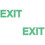 2St Exit Sticker Fluorescerend Groen Decoratief & Praktisch 5
