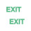 2St Exit Sticker Fluorescerend Groen Decoratief & Praktisch 6
