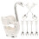 2Sets Smooth Silver Metal Spoons with Swan Base Storage Rack 2