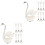2Sets Smooth Silver Metal Spoons with Swan Base Storage Rack 5