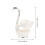 2Sets Smooth Silver Metal Spoons with Swan Base Storage Rack 9