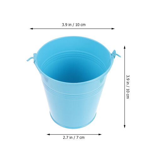 6Pièces Mini Seaux En Fer Pour Stockage Fleurs 1