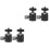 4Pièces Accessoire Trépied Ball Head Aluminium Durable Support Noir 5