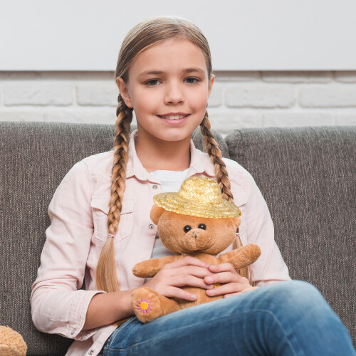 6Pcs Mini Straw Hat Brown Doll Costume Accessories Lightweight Decor 2