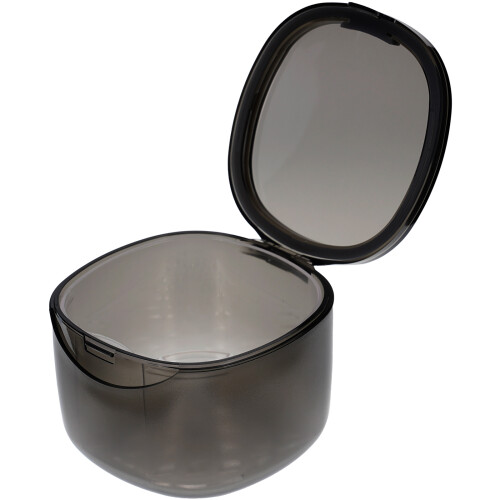 4Pcs Portable Grey Plastic Denture Storage Box Durable Travel Case 1