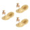 6Pcs Mini Straw Hat Brown Doll Costume Accessories Lightweight Decor 8